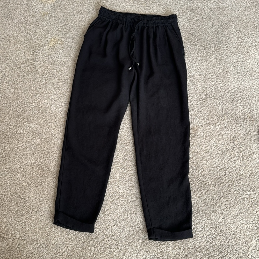 Zara Basic Tapered Drawstring Pants - image 2